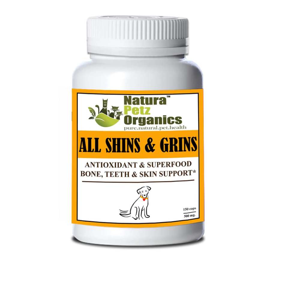 All Shins & Grins Capsules, Antioxidant Super Dog Food Bone, Eye, DOG/ 250 CAPS / 500 MG/1, view 3