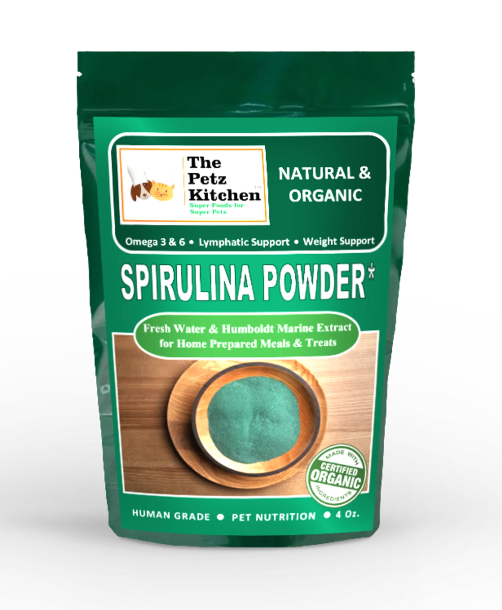 Spirulina* Omega 3 & 6 Lymphatic, Weight & Probiotic Immune Support* The Petz Kitchen - Pets Perfect