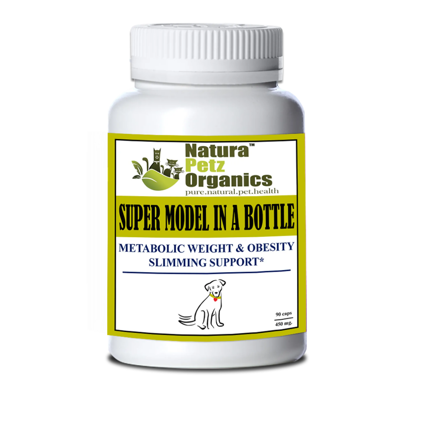 Super Model In A Bottle - Healthy Weight & Metabolic Support for Adult & Senior Dogs | Turkey Flavor | 150 Capsules