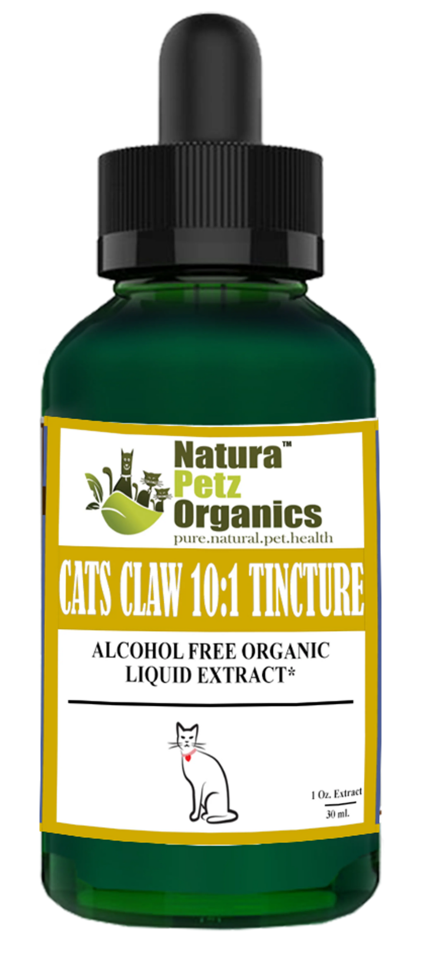 The Petz Kitchen Cat's Claw 10:1 Tincture - Immune & Anti-Inflammatory Support for Dogs & Cats