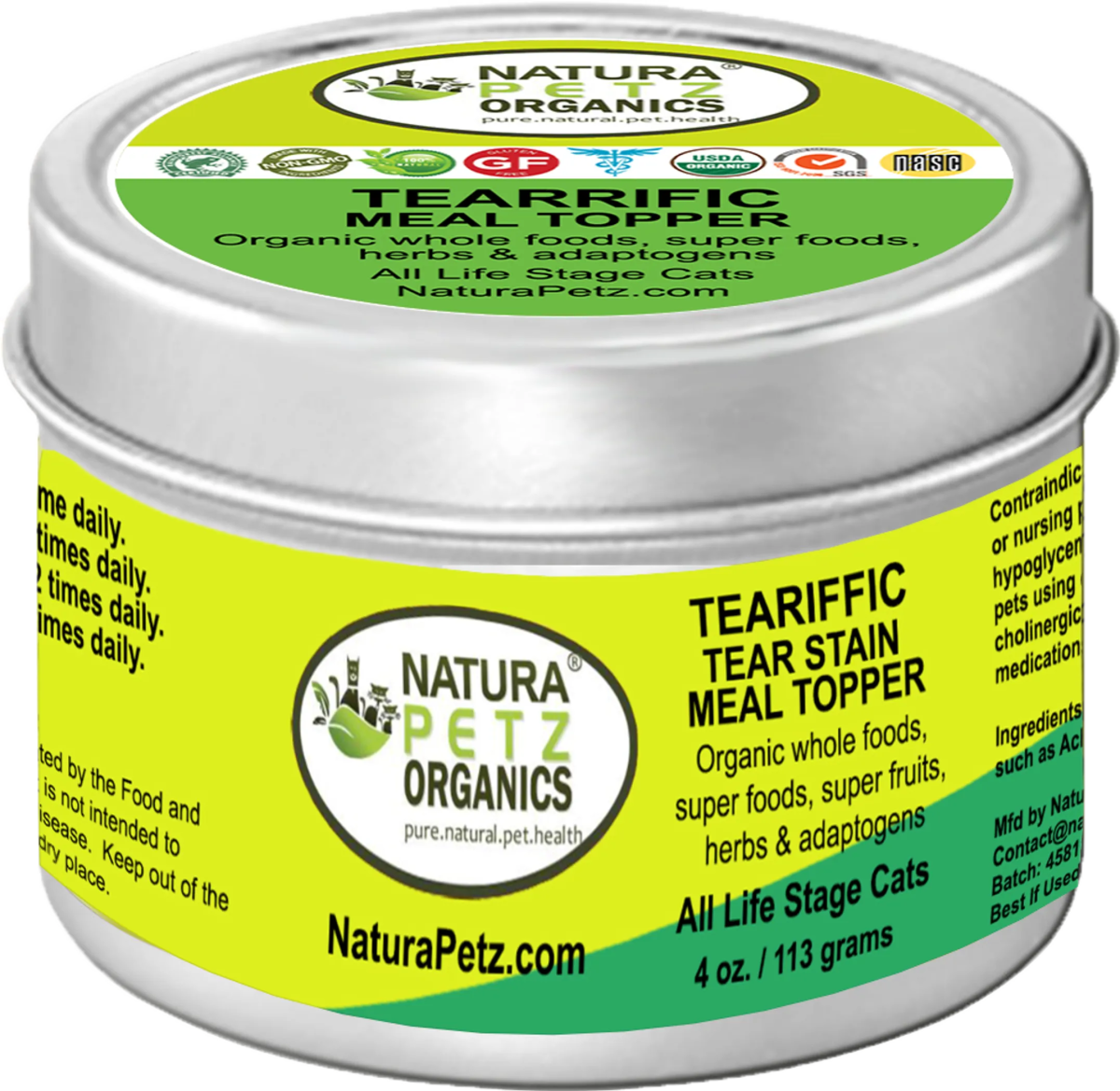 Teariffic Meal Topper - Tear Stain Support For Dogs* Tear Stain Support For Cats* - Pets Perfect