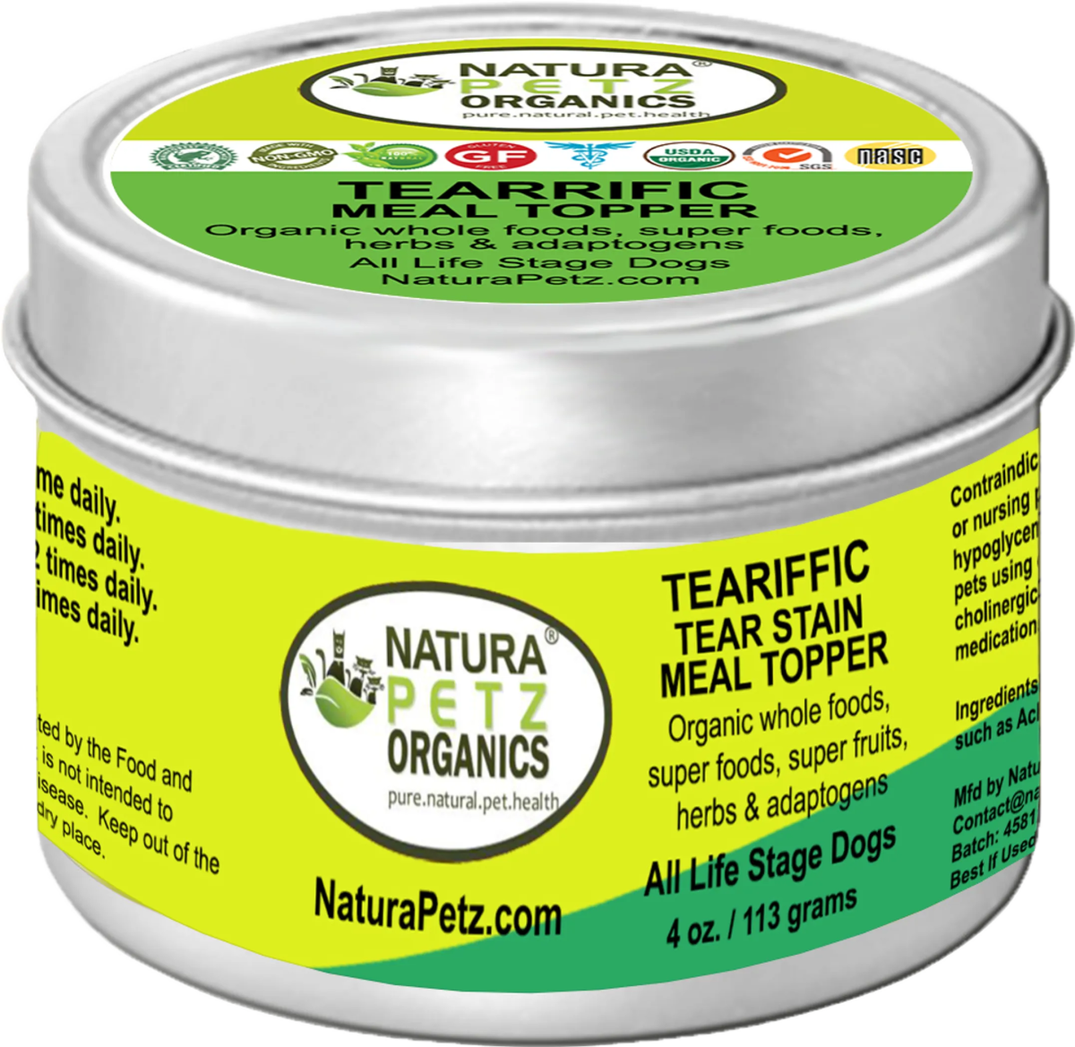 Teariffic Meal Topper - Tear Stain Support For Dogs* Tear Stain Support For Cats* - Pets Perfect