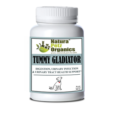 Tummy Gladiator Digestive Wellness Capsules for Dogs - Natural Pet Supplement 500mg