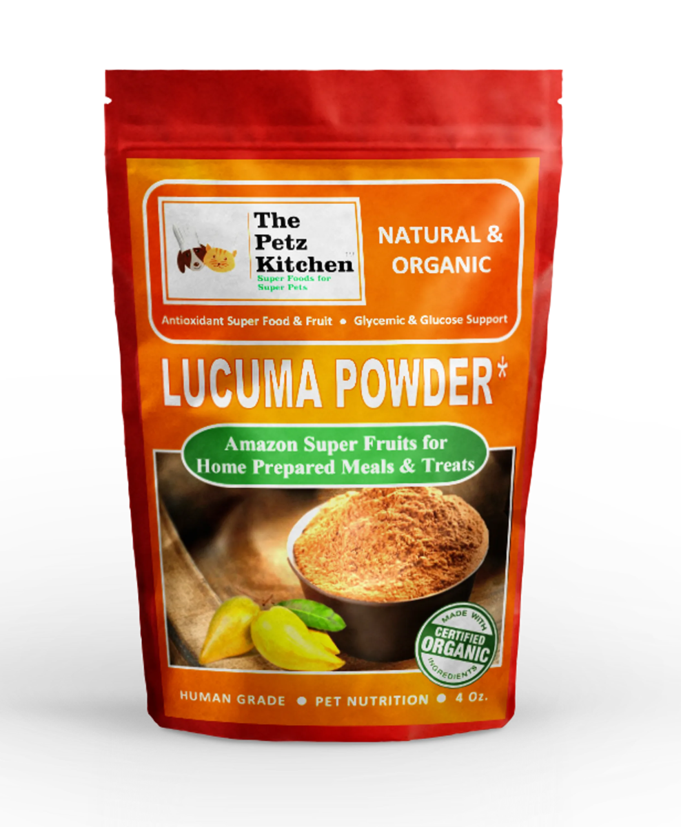 Lucuma Powder - Glycemic Glucose & Digestive Support* Antioxidant Usda Organic Super Food & Fruit The Petz Kitchen - Pets Perfect
