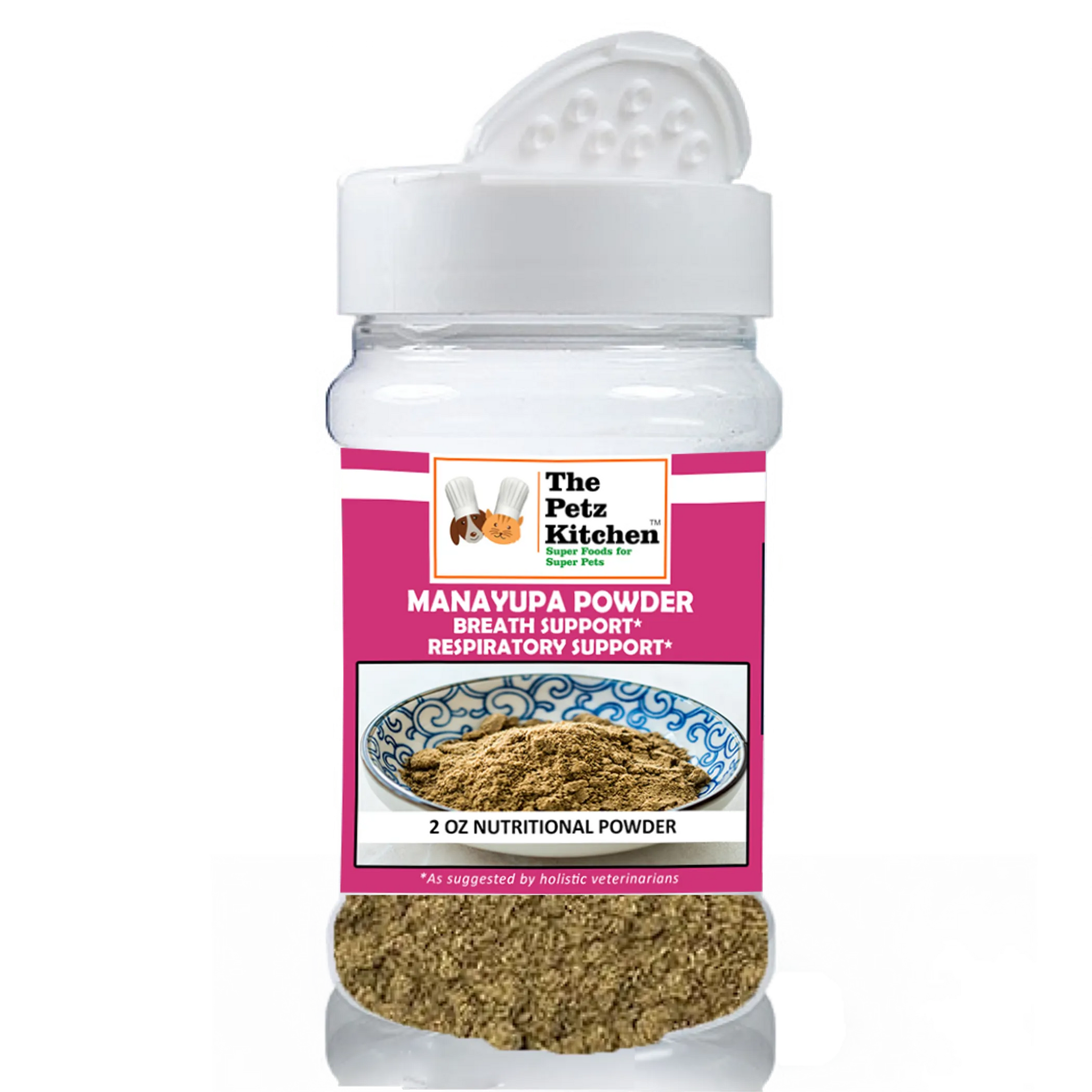 Manayupa Powder - Breath Support & Respiratory Support* The Petz Kitchen For Dogs & Cats*
