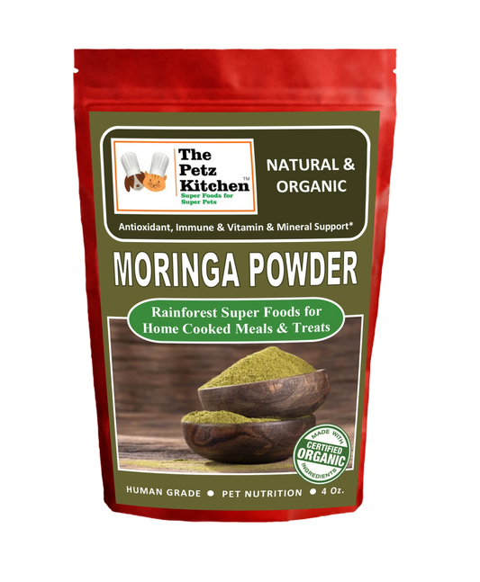 Moringa Leaf Powder Organic Antioxidant Vitamin & Mineral Support* The Petz Kitchen Super Foods - Pets Perfect