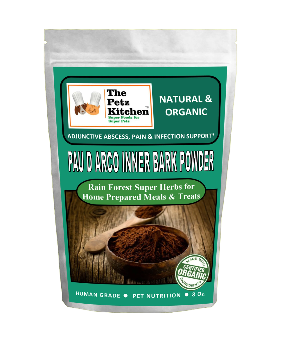 Pau D Arco Inner Bark - Adjunctive Abscess, Pain & Infection Support* The Petz Kitchen - Pets Perfect