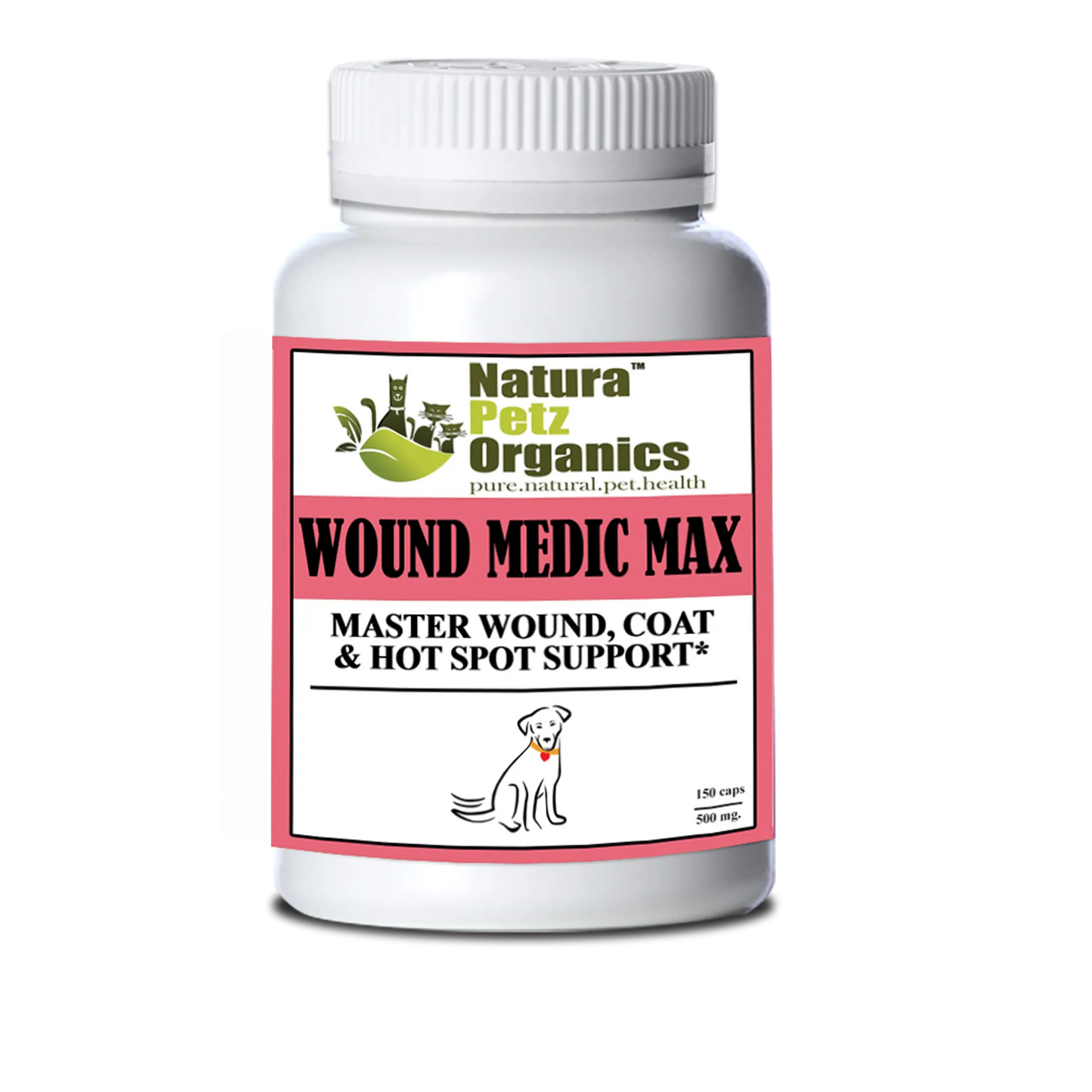 Wound Medic Max Capsules - Skin & Coat Wellness Support for Dogs & Cats
