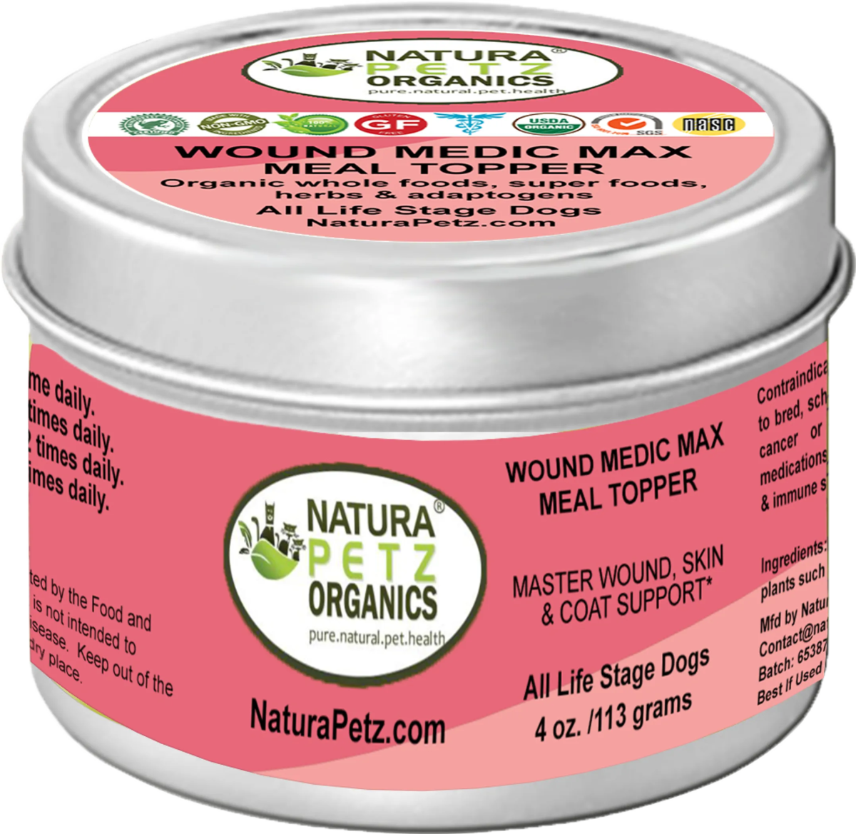 Wound Medic Max Meal Topper* Master Wound, Skin & Coat Support For Dogs & Cats* - Pets Perfect