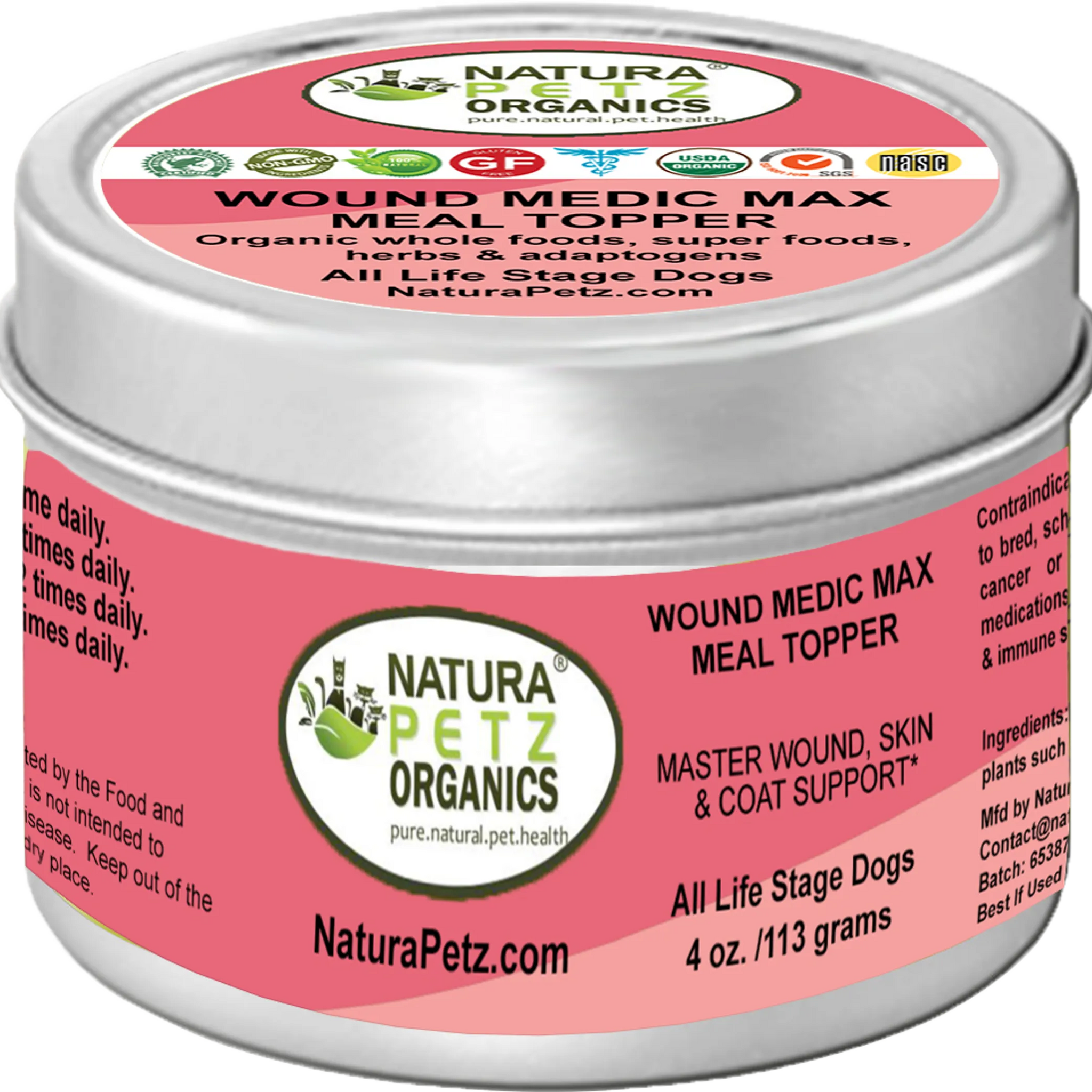 Wound Medic Max Meal Topper* Master Wound, Skin & Coat Support For Dogs & Cats*
