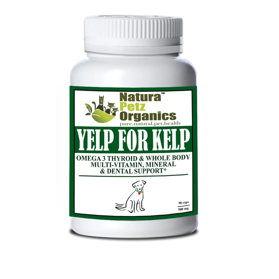 Yelp For Kelp, Omega 3 & 6 Thyroid & Whole Body Multi-Mineral, DOG/ 150 CAPS / 500 MG / SIZE 1/1, view 2