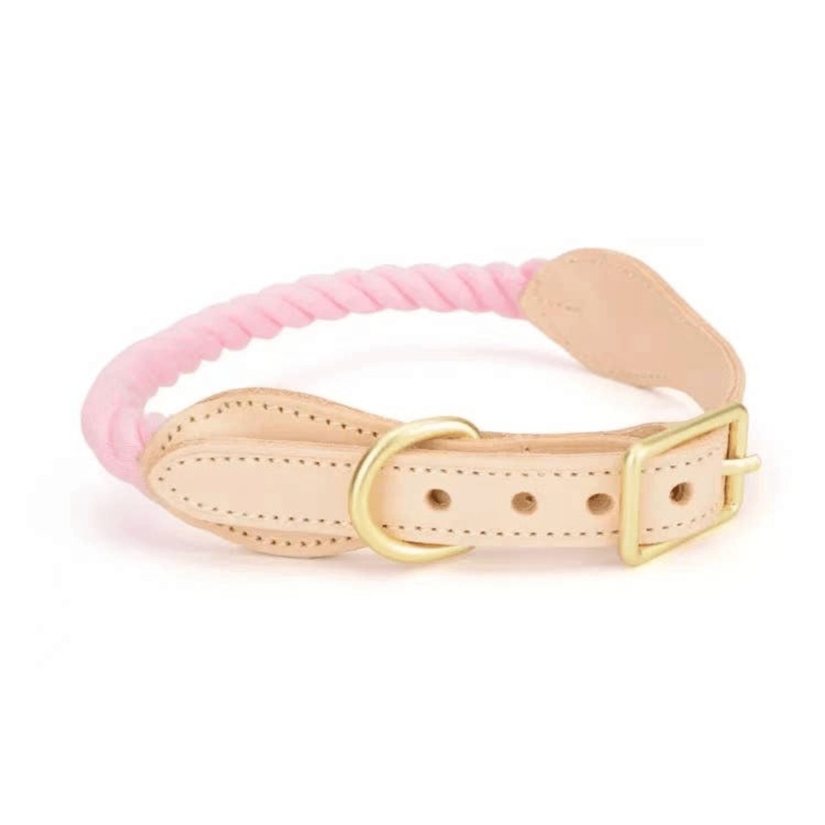 Luxe Royal Leather Dog Collar with Durable Brass O - Ring - Pets Perfect