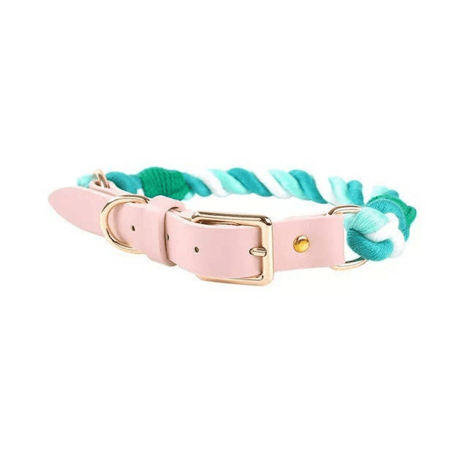 Luxe Royal Leather Dog Collar with Durable Brass O-Ring, Night/M, view 35