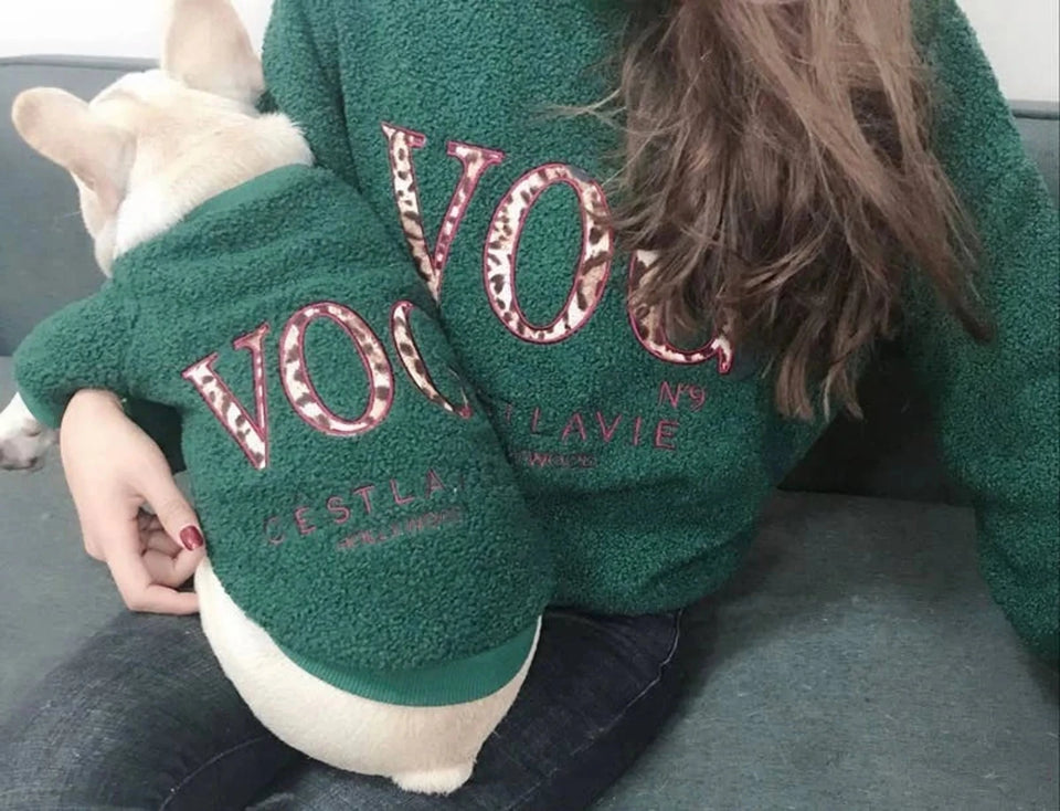 Vog Colour Matching Pet and Owner Cardigan Sweater Set - Pets Perfect