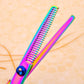 Professional Pet Grooming Scissors Set - 7 - Piece Kit with Curved, Straight & Thinning Shears - Pets Perfect