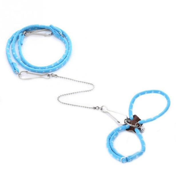 Super Soft Adjustable Hamster Traction Rope With Bell - Pets Perfect