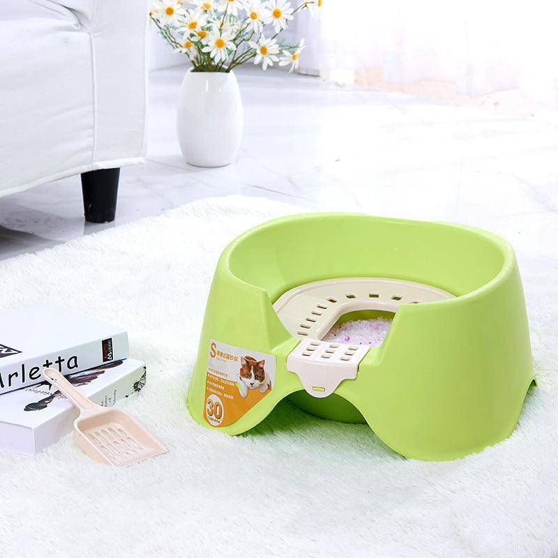 Oversize Semi - Enclosed Spillproof Cat Litter Pan: The Durable And Easy - To - Clean Solution For Your Feline Friend - Pets Perfect