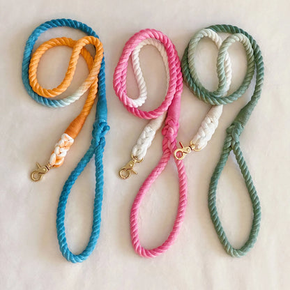 Hand Dyed Cotton Rope Leash