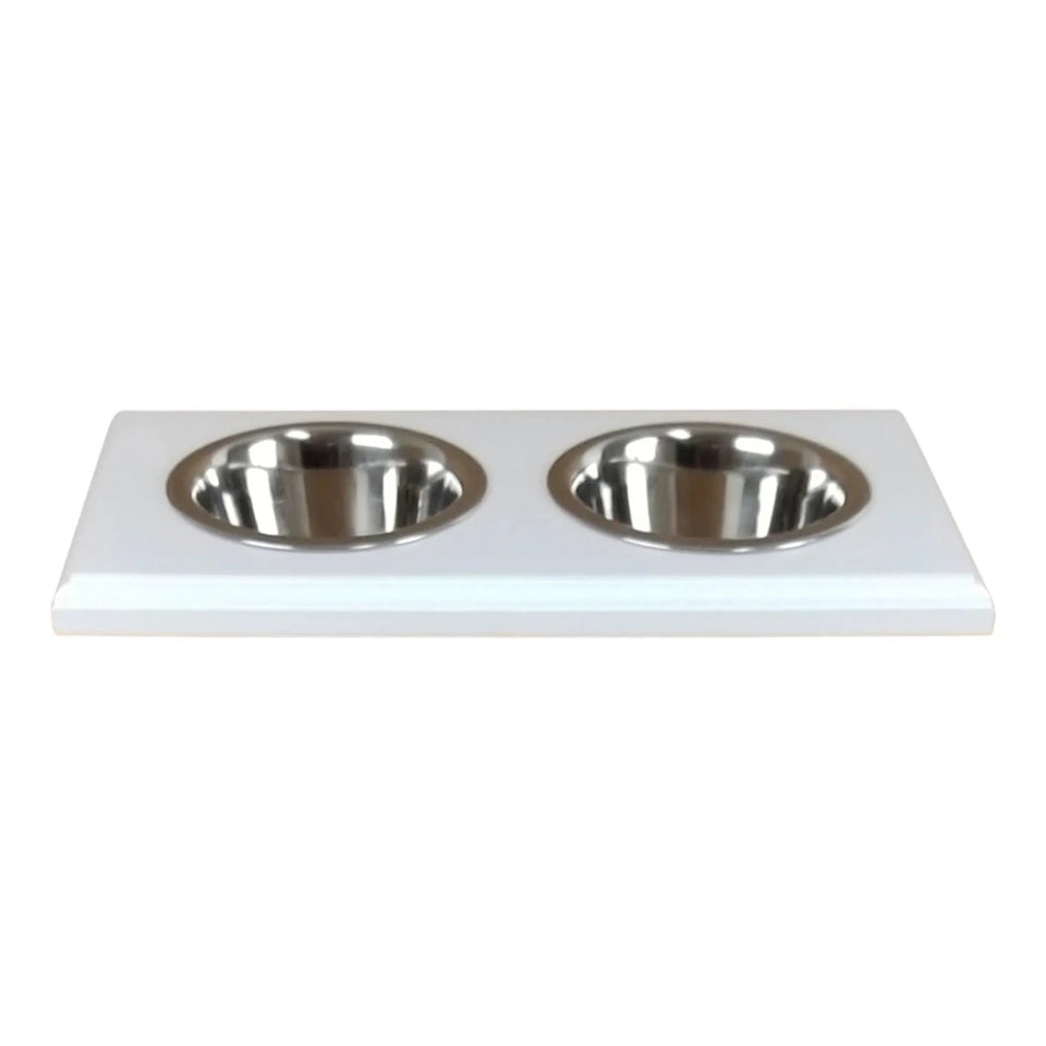 WG Wood Champion Bowl Wall-Mount Pet Dog Food Holder, THREE BOWLS/Pint, view 13