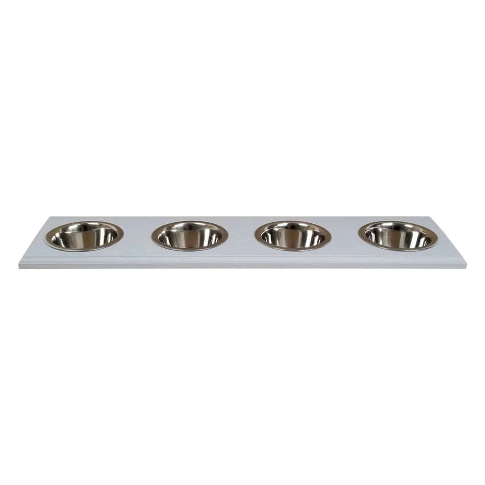 WG Wood Champion Bowl Wall-Mount Pet Dog Food Holder, FOUR BOWLS/Pint, view 18