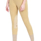 TuffRider Ladies Pull-On Knee Patch Breeches in tan with knee patches and ankle grip panels for equestrian use