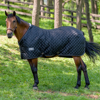 TuffRider Kozy Komfort Two Stable Blanket-420 D 200 GSM of fill- Black- 69