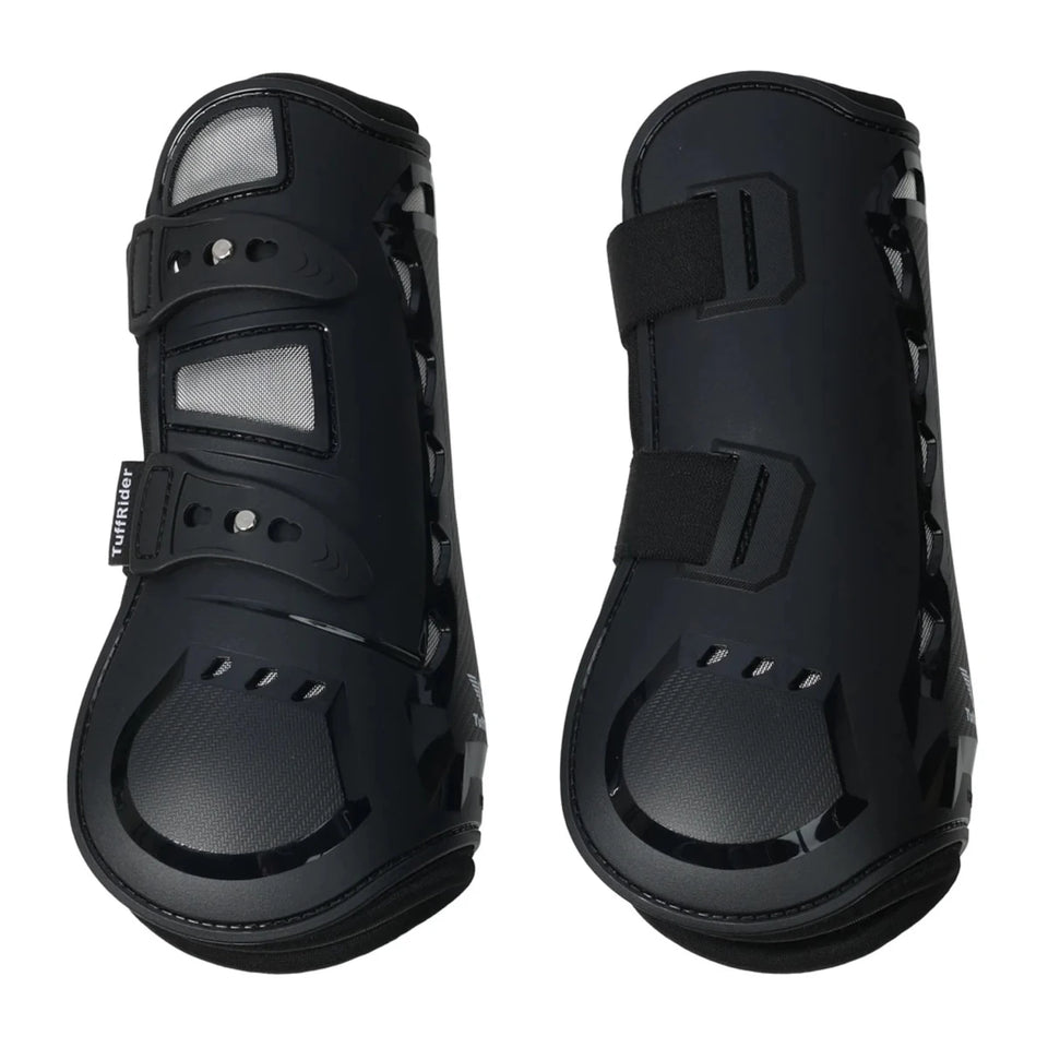 TuffRider Airflow Iron Man Tendon Boots-Black-Cob, view 3