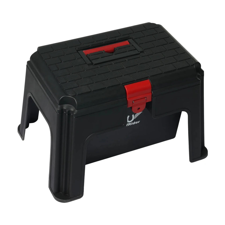 TuffRider Super Grooming Box With Stool-Black, Grey/STD, view 2