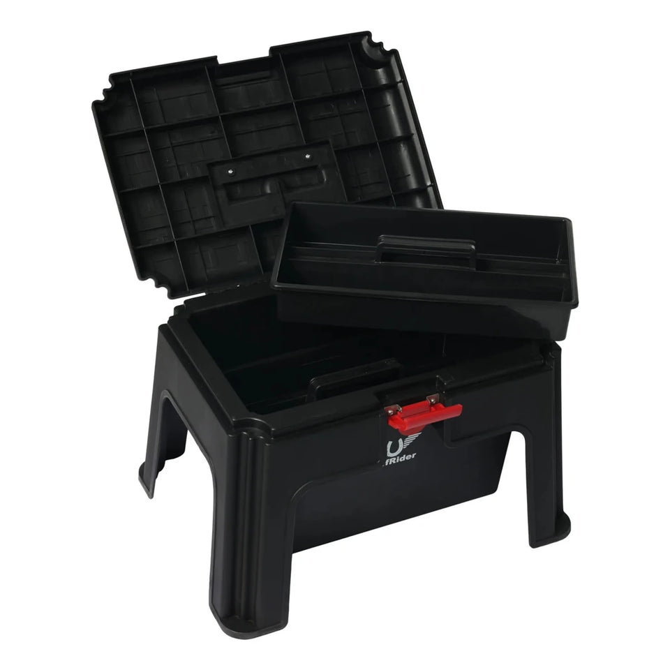 TuffRider Super Grooming Box With Stool-Black, view 6