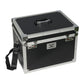 TuffRider Aluminium Grooming Box-Black with handle and shoulder strap, durable for equestrian grooming supplies storage.