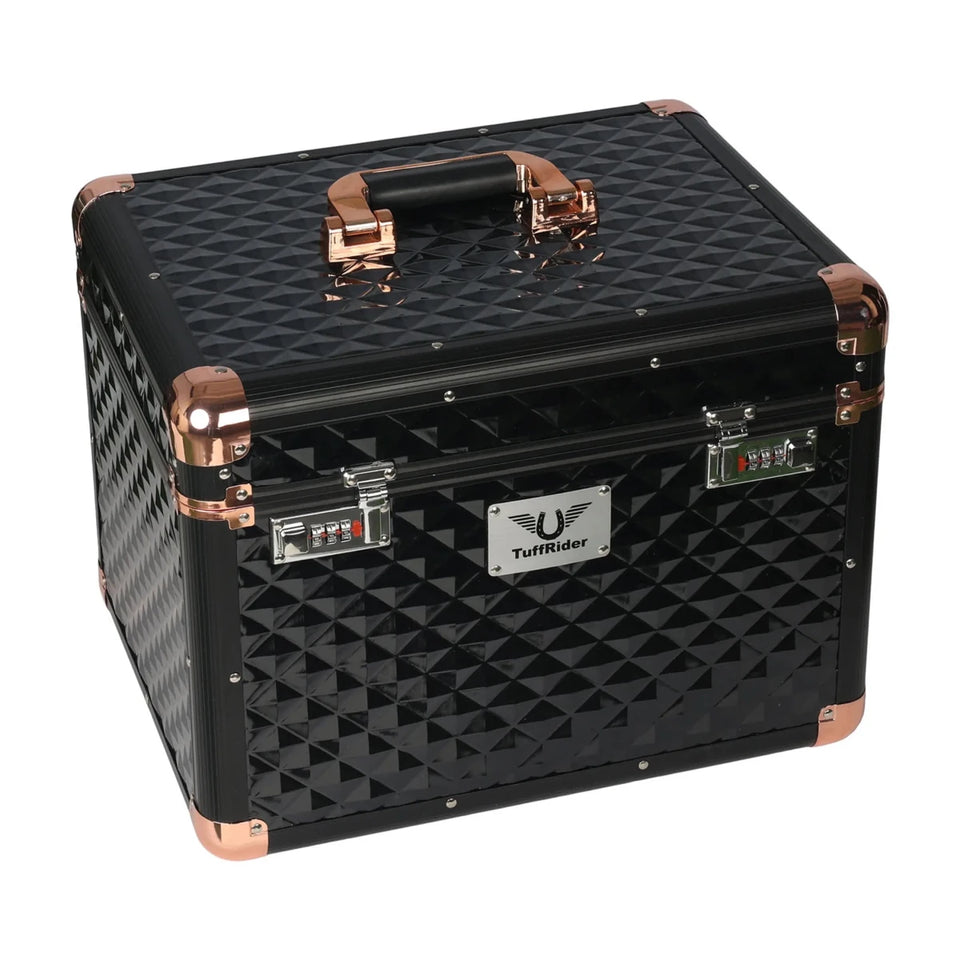 TuffRider Aluminium Diamond Grooming Box-Black, view 6