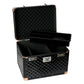 TuffRider Aluminium Diamond Grooming Box-Black with removable tray and secure latches for equestrian grooming supplies storage