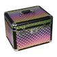 TuffRider Aluminium Diamond Grooming Box-Black with iridescent finish and secure combination locks for pet grooming supplies.