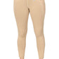 TuffRider Children's Minerva EquiCool Full Seat Tights With Phone Pocket and Loops-Ensign Blue-L shown in tan front view