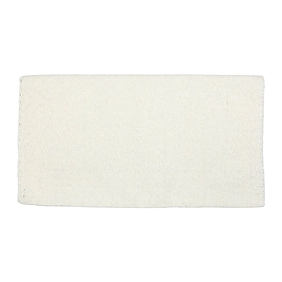 TuffRider Solid Color Double Weave Saddle Blanket-White-34 x 38 in