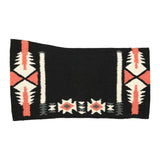 TuffRider Dakota Contoured Single Weave Saddle Blanket-Red/Black/White-34 X 40 Inch
