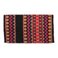 TuffRider Lubbock Double Weave Saddle Blanket-Black/Pink/Orange-34 X 40 Inch with vibrant southwestern pattern