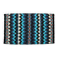 TuffRider Waco Double Weave Saddle Blanket-Black/Blue/White-34 X 42 Inch with geometric patterns for equestrian use