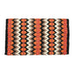 TuffRider Austin Double Weave Saddle Blanket-Black/Orange/Red-34 X 40 Inch with geometric pattern for equestrian use