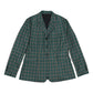Fox Dreams Ladies Hunt Coat-Navy Multi Color Plaid-10 smart plaid hunt coat with button front and flap pockets