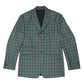 Fox Dreams Men's Hunt Coat-Green Multi Color Plaid-36 in green plaid with a three-button front and classic fit design