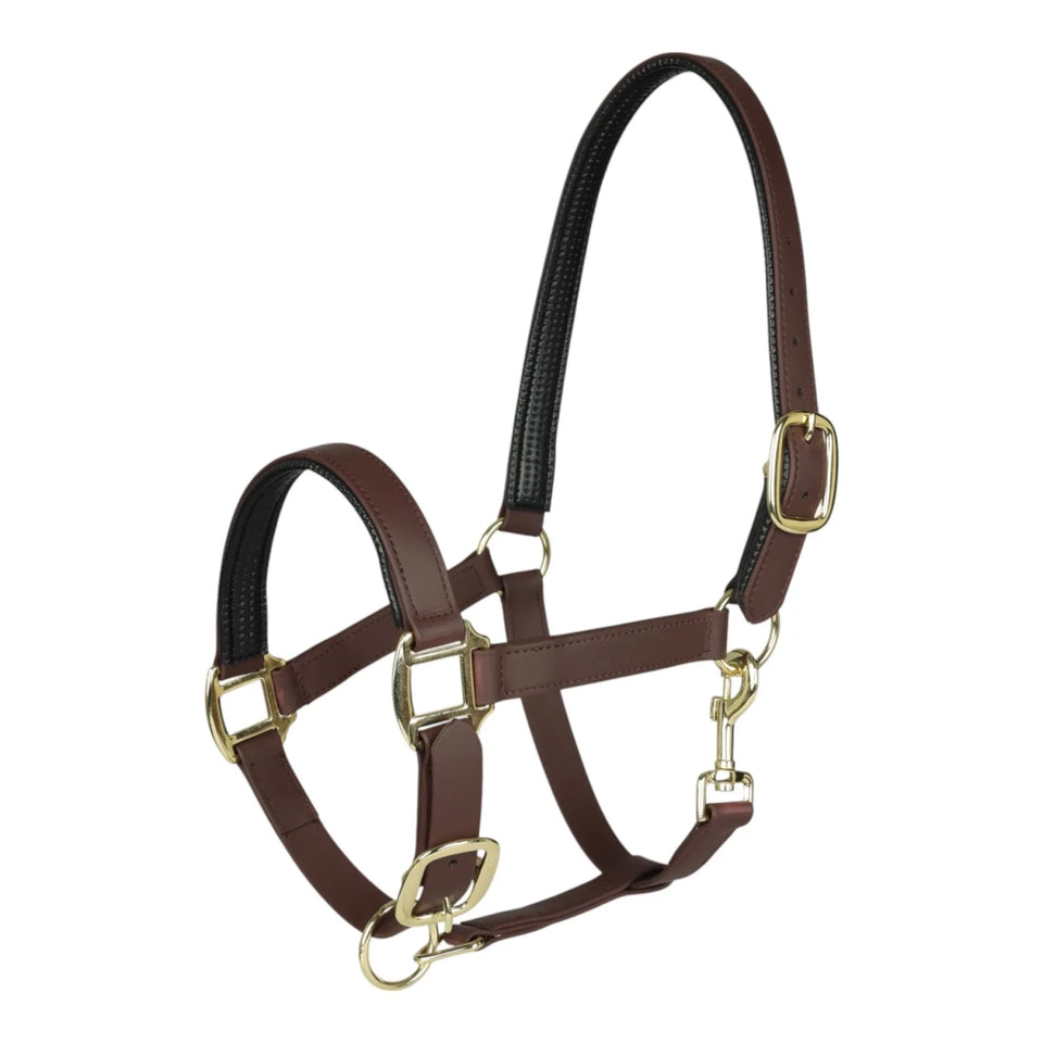 TuffRider EasyCare EquiLeather Heavy Duty Break Away Halter with Brass, view 7