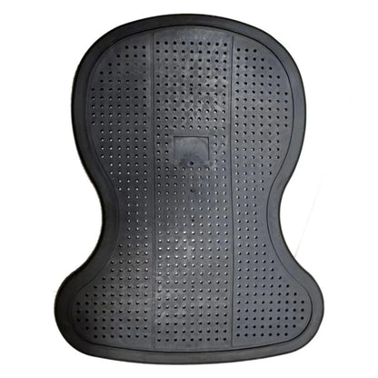 TuffRider Jumping Gel Pad-Black with perforated design for enhanced comfort and shock absorption in equestrian use