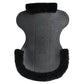 TuffRider Eco Sheepskin Jumping Gel Pad-Black with perforated gel center and soft black sheepskin edges for equestrian use