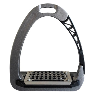 TuffRider Tech Safety Stirrups, 1.8 lb- Dark Grey-4 1/2