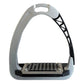 TuffRider Tech Safety Stirrups 1.8lbs- Dark Grey-4 1/2 designed for equestrian safety and comfort with durable grip base