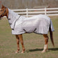 Horse wearing TuffRider Sport CoolMax Mesh Combo Neck Fly Sheet - Breathable Horse Fly Protection in outdoor paddock