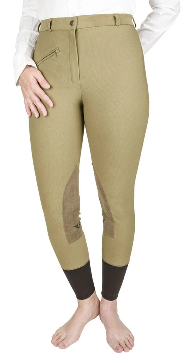TuffRider Ladies Ribb Knee Patch Breeches, view 12