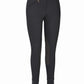 Black riding breeches with ribbed knee patches and zip pocket, TuffRider Ladies Ribb Knee Patch Breeches.