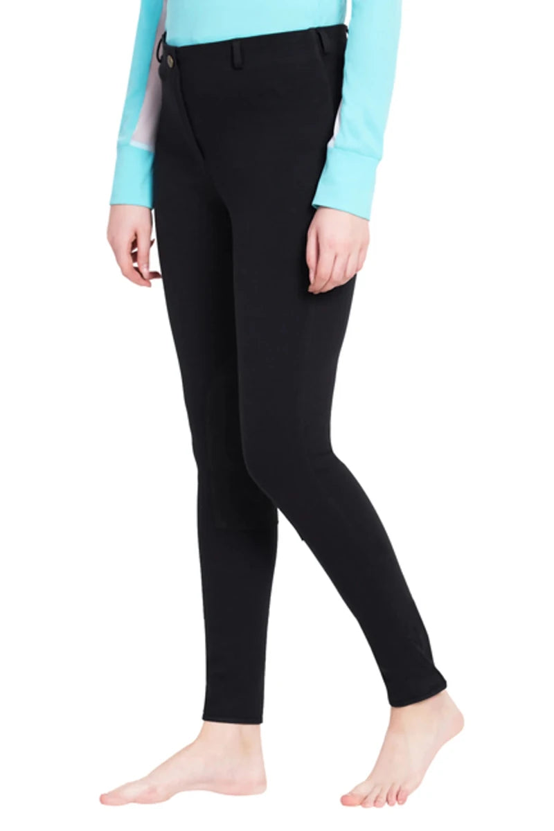 TuffRider Ladies Cotton Pull-On Knee Patch Plus Breeches, view 10